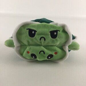TeeTurtle Two Faced Plush Stuffed Animal 7" Toy Happy Sad Smile Frown Reptile